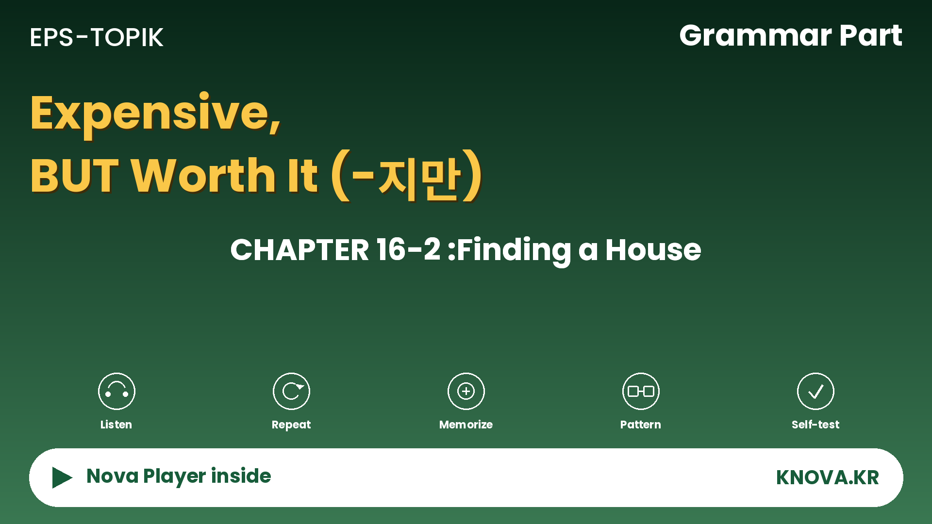  EPS-TOPIK Chapter 16-2 Grammar – Contrasting Two Ideas in Korean | Teacher Nova