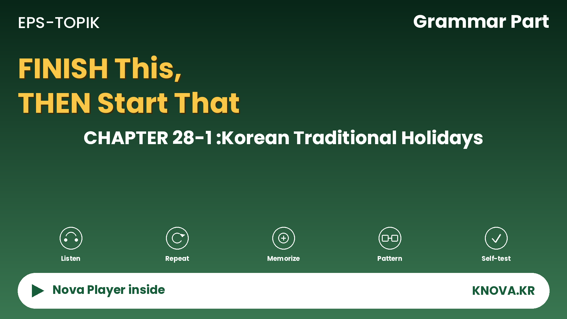 EPS-TOPIK Chapter 28-1 Grammar – Saying ‘After Doing,’ Step By Step in Korean | Teacher Nova